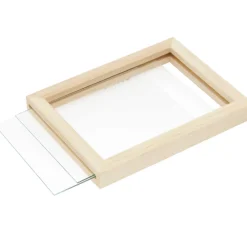Rico Design Ramka drewniana ze szkłem - - 10 x 13,5 x 1,5 cm > Drewniane