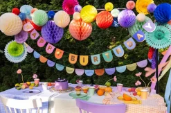 PartyDeco Rozety dekoracyjne - ciemnozielone, 20, 25, 30 cm, 3 szt.