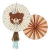 PartyDeco Rozety dekoracyjne Miś - 30-35 cm, 2 szt. > Girlandy I Rozety
