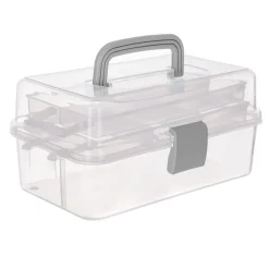 Simply Crafting Rozkładany organizer, kuferek - - szary, 27 x 17,5 x 14 cm > Akcesoria
