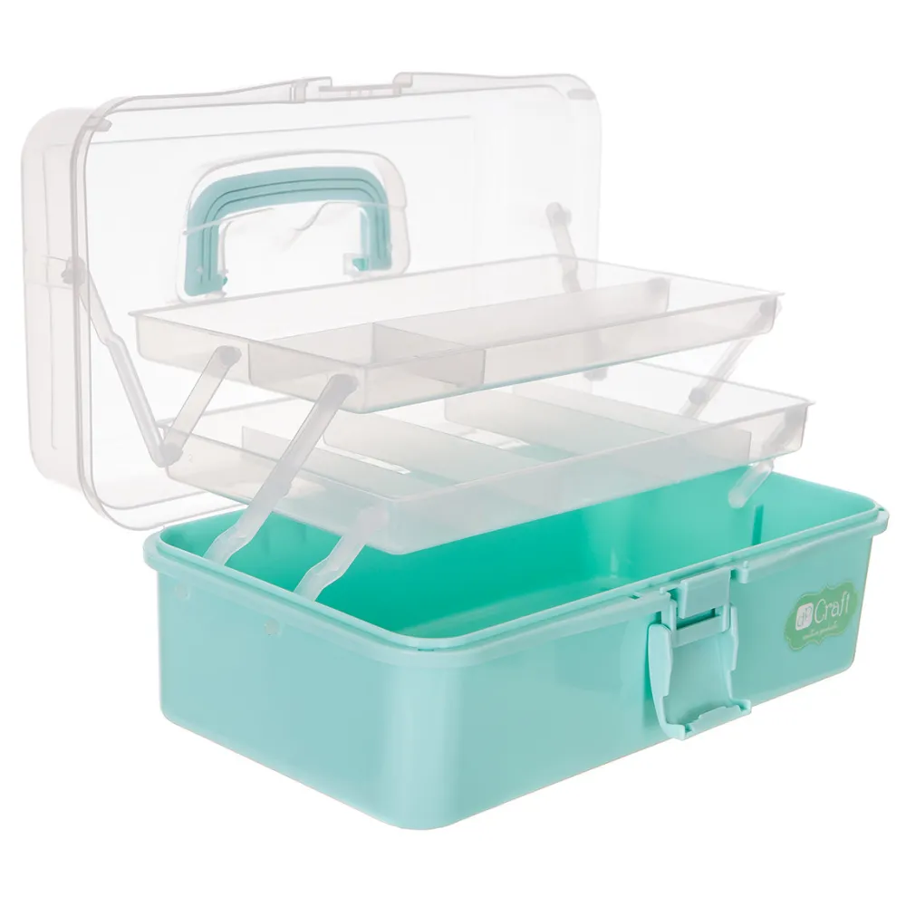 dpCraft Rozkładany organizer, kuferek - - miętowy, 33 x 20 x 14,5 cm