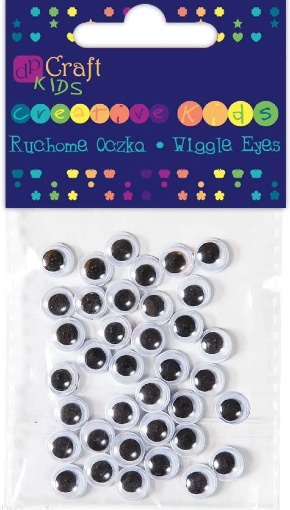 dpCraft Ruchome oczka - - okrągłe, 8 mm, 36 szt.