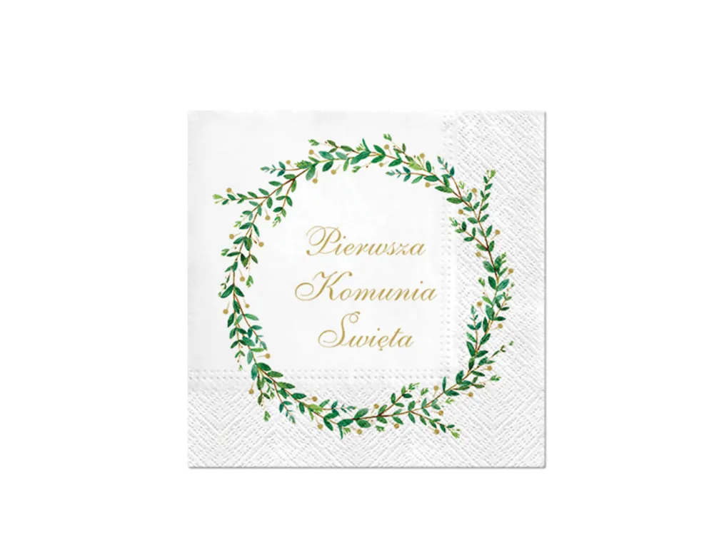 PAW Decor Collection Serwetki komunijne - Paw - Pierwsza Komunia Święta, 20 szt. > Przyjęcia Okolicznościowe