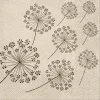 PAW Decor Collection Serwetki ozdobne - Paw - Dandelions, 20 szt.