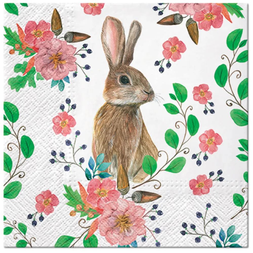PAW Decor Collection Serwetki ozdobne - Paw - Rabbit Berries, 20 szt.