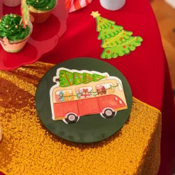 PartyPal Serwetki papierowe Auto z choinką - 33 x 27,6 cm, 10 szt.