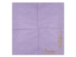 PartyDeco Serwetki papierowe Happy Birthday - kolorowe, 16,5 x 16,5 cm, 12 szt.