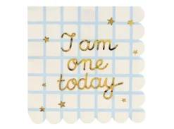 PartyDeco Serwetki papierowe I Am One Today - 16,5 x 16,5 cm, 12 szt. ><noscript><img width=