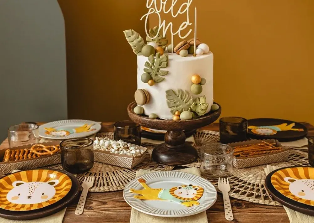 PartyDeco Serwetki papierowe, Lew - 20 szt.
