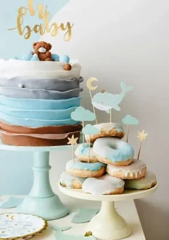 PartyDeco Serwetki papierowe, Wieloryb - niebieskie, 20 szt. ><noscript><img width=