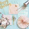 PartyDeco Serwetki papierowe w kropki - różowe, 20 szt.