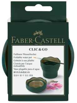 Faber-Castell Składany kubek na wodę Click&Go - - ciemnozielony ><noscript><img width=