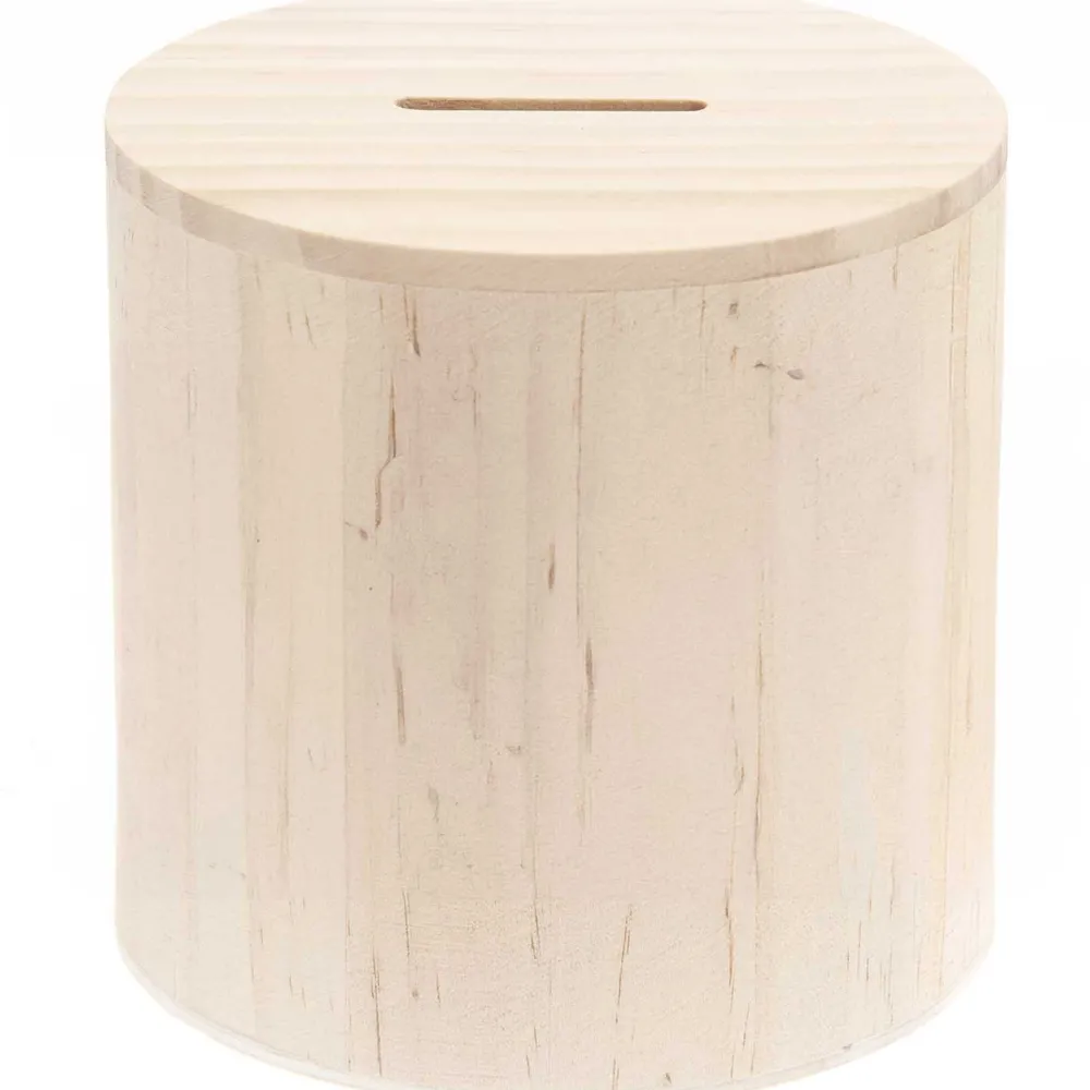Rico Design Skarbonka drewniana okrągła - - 10 x 10 cm > Drewniane
