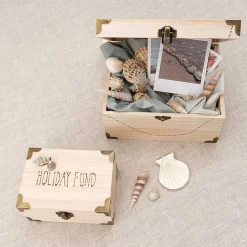 Rico Design Skrzynka drewniana, kuferek - - 14 x 10 x 7 cm ><noscript><img width=