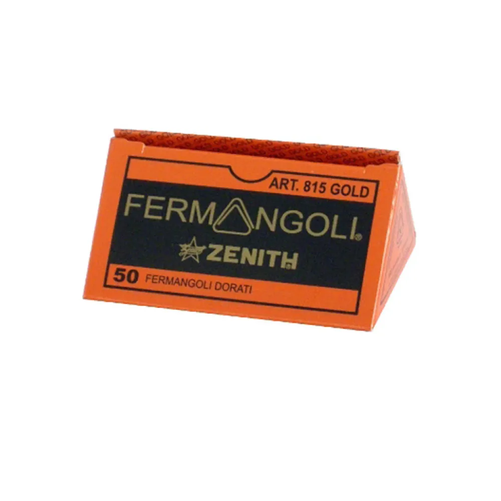 Zenith Spinacze narożne do papieru 815 - - Gold 50 szt.