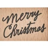 Rico Design Stempel drewniany Merry Christmas - - 6 x 4 cm