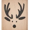 Rico Design Stempel drewniany Renifer - - 4 x 4,5 cm > Tusze I Stemple