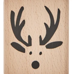 Rico Design Stempel drewniany Renifer - - 4 x 4,5 cm > Tusze I Stemple