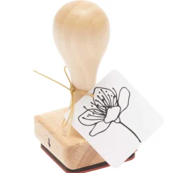 Rico Design Stempel na drewnianym gryfie - - Kwiat wiśni > Tusze I Stemple
