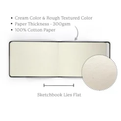 Viviva Colors Szkicownik Cotton - - kremowy, A5, 300 g, 20 ark.