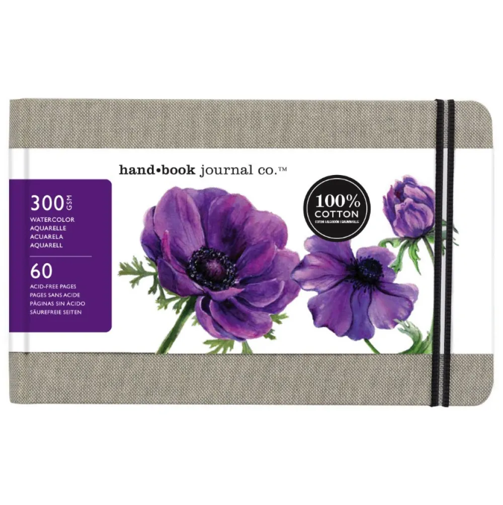Speedball Szkicownik do akwareli 100% Cotton Hand Book Journal Co. 8 x 20 cm - - 30 ark. > Papier Do Akwareli
