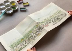 Kuretake Szkicownik do akwareli Orinote Watercolor - - 16 ark. ><noscript><img width=