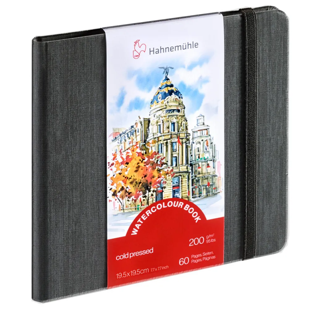 Hahnemuhle Szkicownik do akwareli Watercolour Book - Hahnemühle - 19,5 x 19,5 cm, 200 g, 30 ark. > Papier Do Akwareli