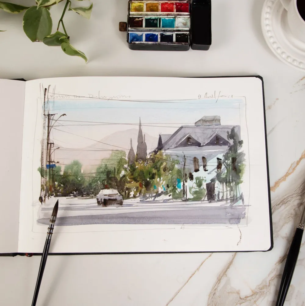 Hahnemuhle Szkicownik do akwareli Watercolour Book - Hahnemühle - A6, 200 g, 30 ark. > Papier Do Akwareli