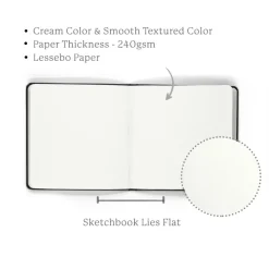 Viviva Colors Szkicownik Ivory - - kremowy, 19 x 19 cm, 240 g, 32 ark.