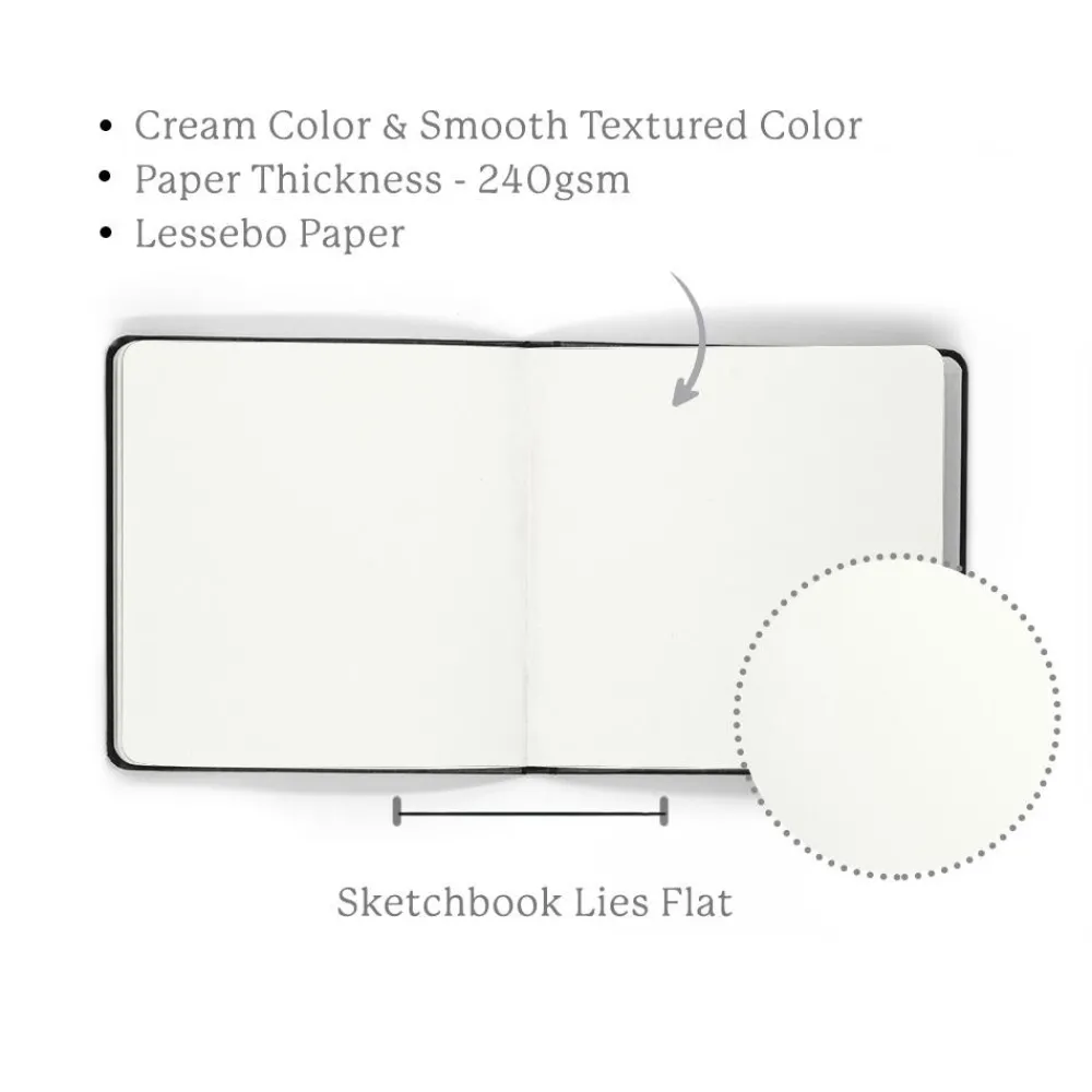 Viviva Colors Szkicownik Ivory - - kremowy, 19 x 19 cm, 240 g, 32 ark.