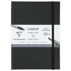 Clairefontaine Szkicownik Layout - - gładki, A5, 220g, 25 ark.