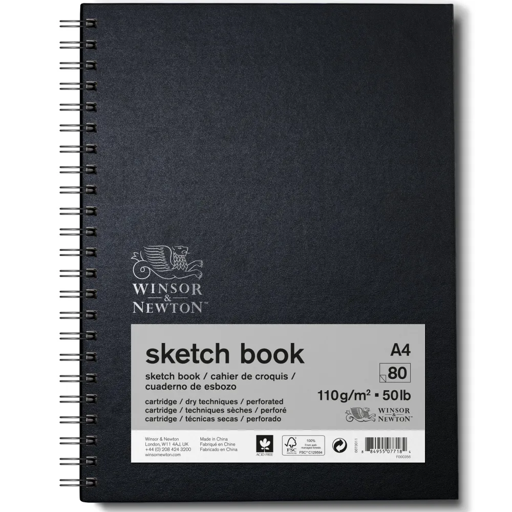 Winsor & Newton Szkicownik na spirali Sketch Book - - A4, 110g, 80 ark. > Bloki Szkicowe