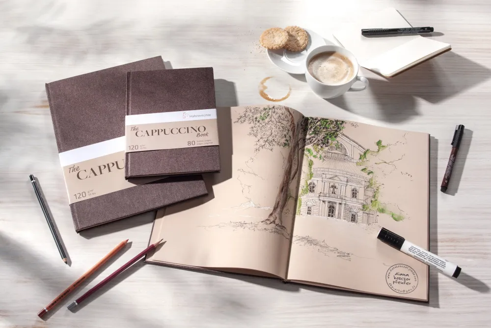 Hahnemuhle Szkicownik The Cappuccino Book - Hahnemühle - A4, 120 g, 80 ark. > Bloki Szkicowe