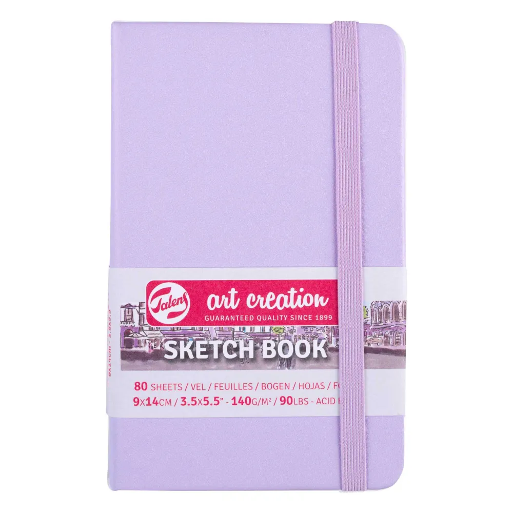 Talens Art Creation Szkicownik 9 x 14 cm - - Pastel Violet, 140 g, 80 ark.