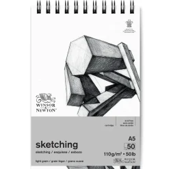 Winsor & Newton Szkicownik ze spiralą Sketching - - light, A5, 110g, 50 ark.