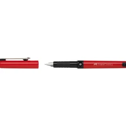 Faber-Castell Szkolne pióro wieczne z wkładami - - czerwone, M ><noscript><img width=