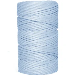Sznurek bawełniany do makramy - błękitny, 2 mm, 100 g, 60 m > Sznurki