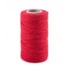 Sznurek bawełniany do makramy - czerwony, 2 mm, 100 g, 70 m