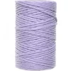 Sznurek bawełniany do makramy - liliowy, 2 mm, 60 m