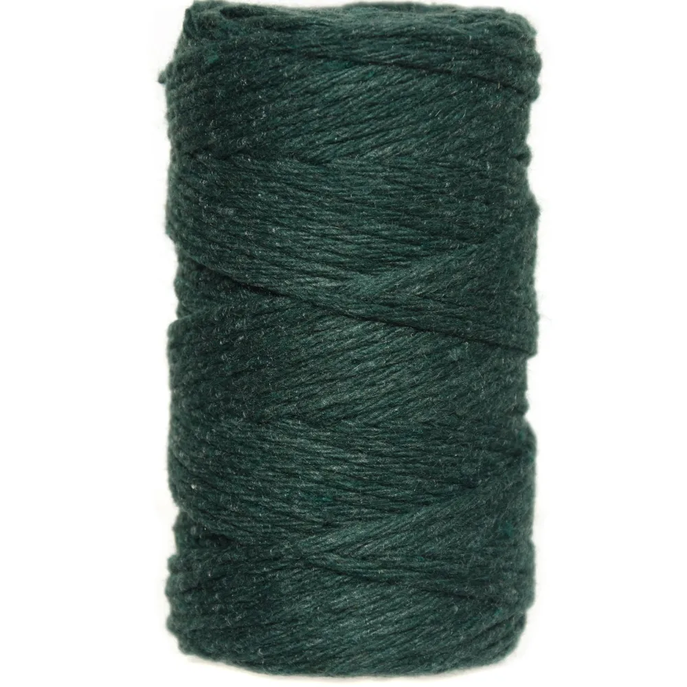 Sznurek bawełniany do makramy - szary, 2 mm, 60 m > Sznurki