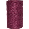 Sznurek bawełniany do makramy - bordowy, 2 mm, 100 g, 60 m