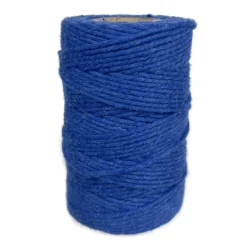 Sznurek bawełniany do makramy - królewski błękit, 2 mm, 60 m > Sznurki