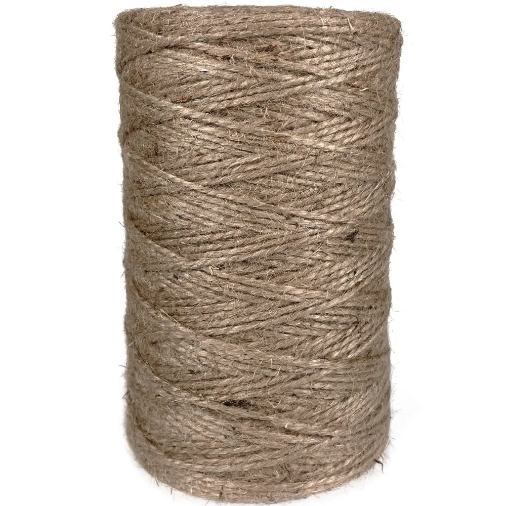 Sznurek jutowy do makramy - naturalny, 5 mm, 1kg, 500 m > Sznurki