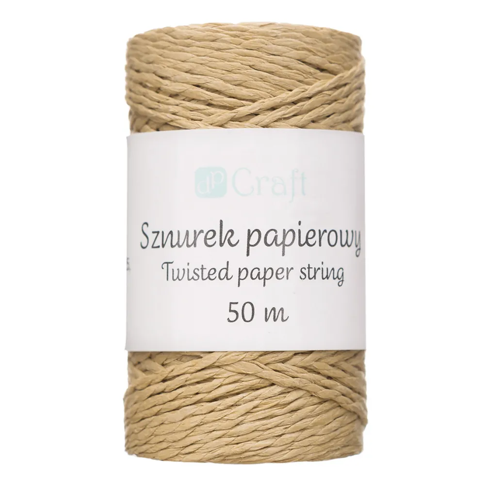 dpCraft Sznurek papierowy - - kraft, 50 m