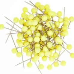 Rico Design Szpilki ozdobne - - Neon Yellow, 16 mm, 100 szt.