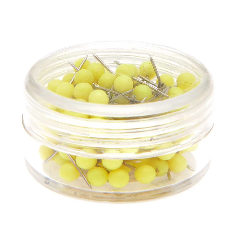 Rico Design Szpilki ozdobne - - Neon Yellow, 16 mm, 100 szt.