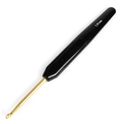 Rico Design Szydełko aluminiowe z rączką - - czarne, 3,5 mm