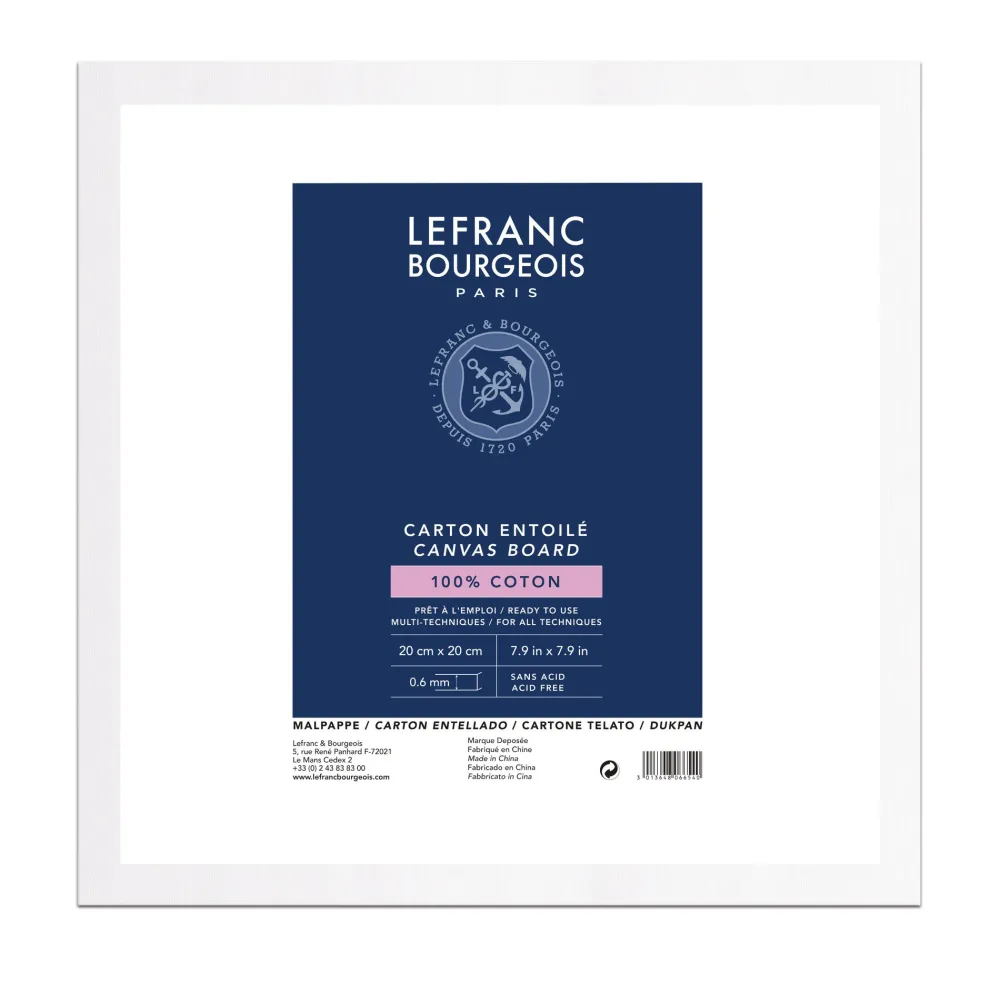 Lefranc & Bourgeois Tablica malarska - - 20 x 20 cm