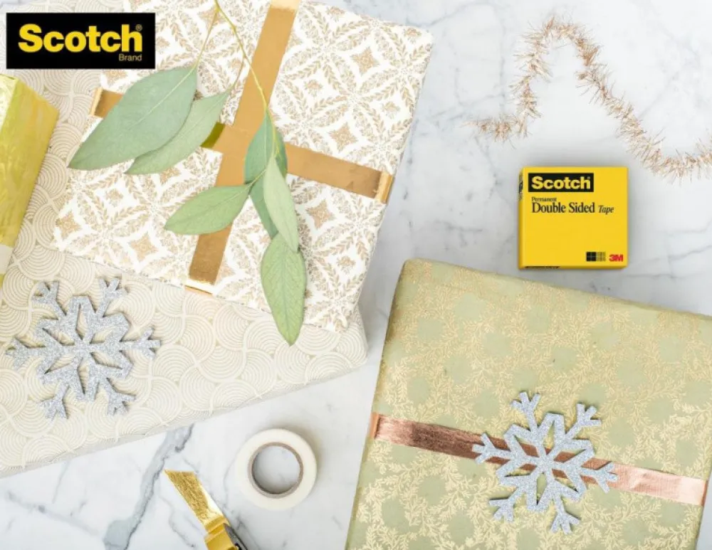 Scotch Taśma biurowa dwustronna - - transparentna 12 mm x 22,8 m