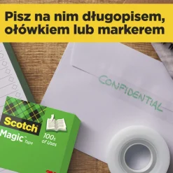 Scotch Taśma biurowa Magic - - matowa 19 mm x 33 m